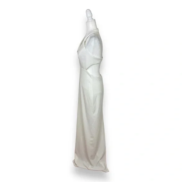 sachin and babi light blue dress Abs Allen Schwartz Womens Ruffle Front Deep V Gown